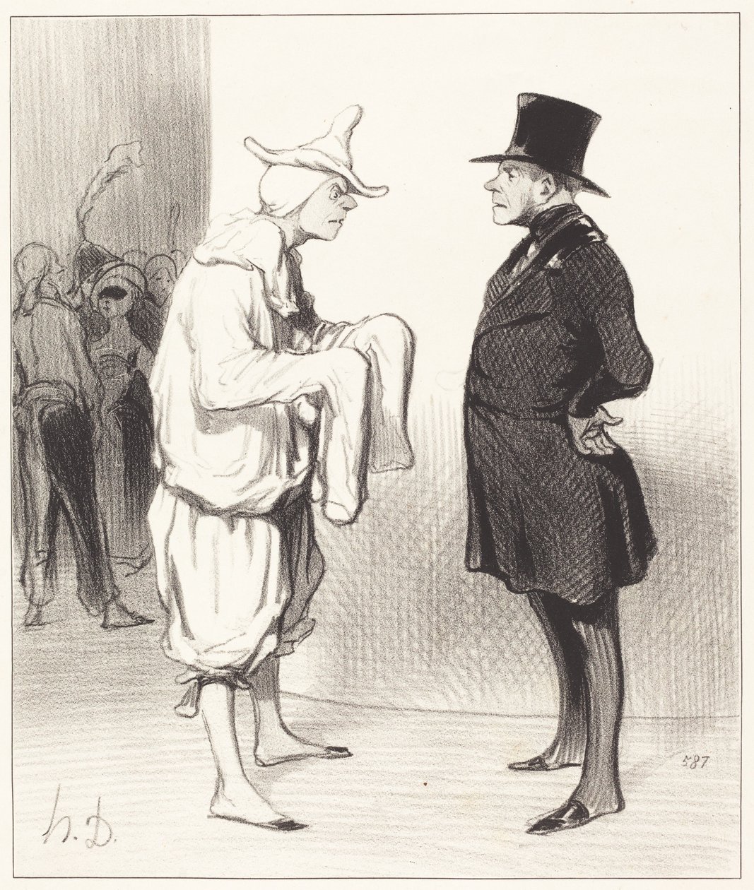 Ytterspelares morot av Honoré Daumier