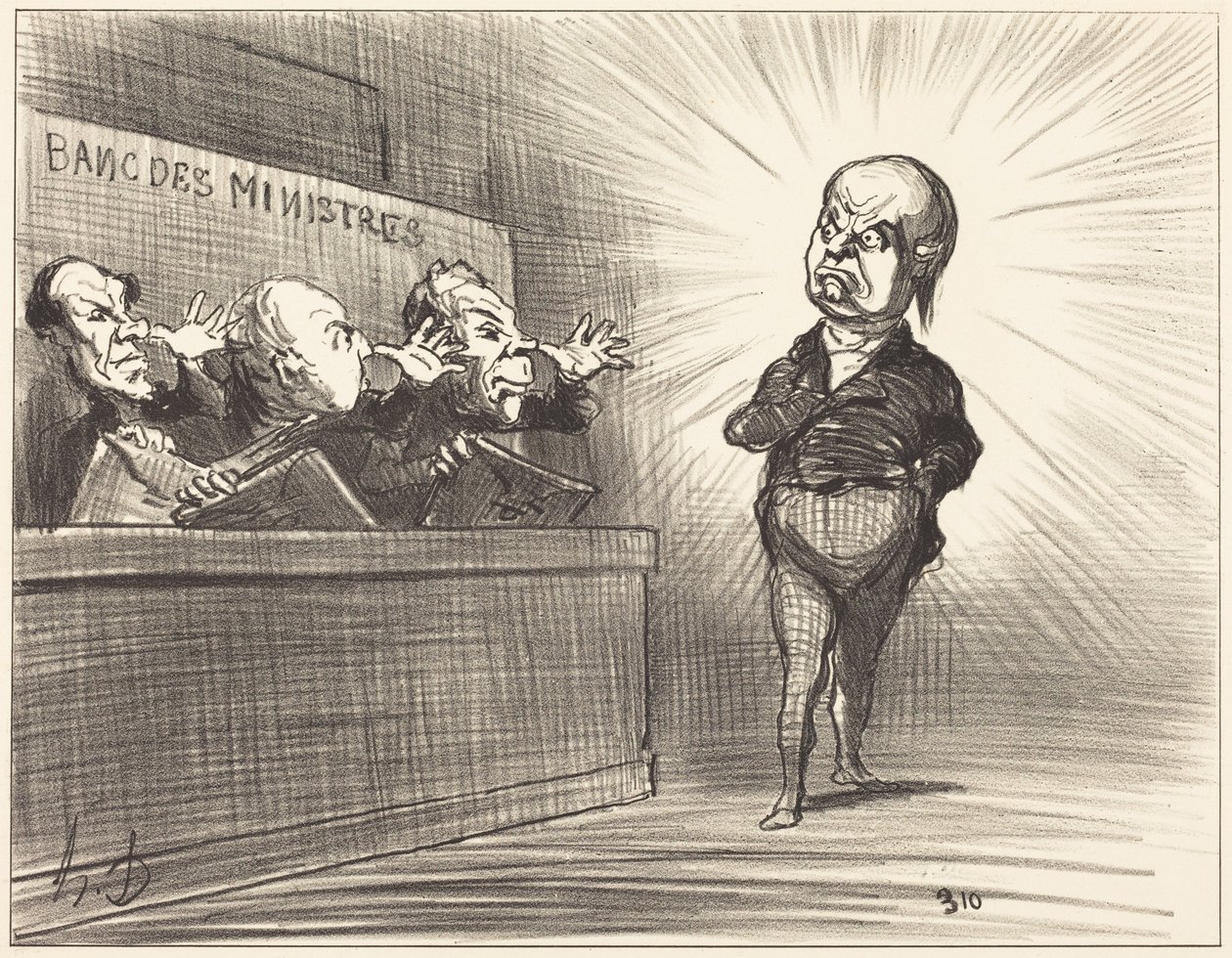 Inte den här gången ännu ... av Honoré Daumier