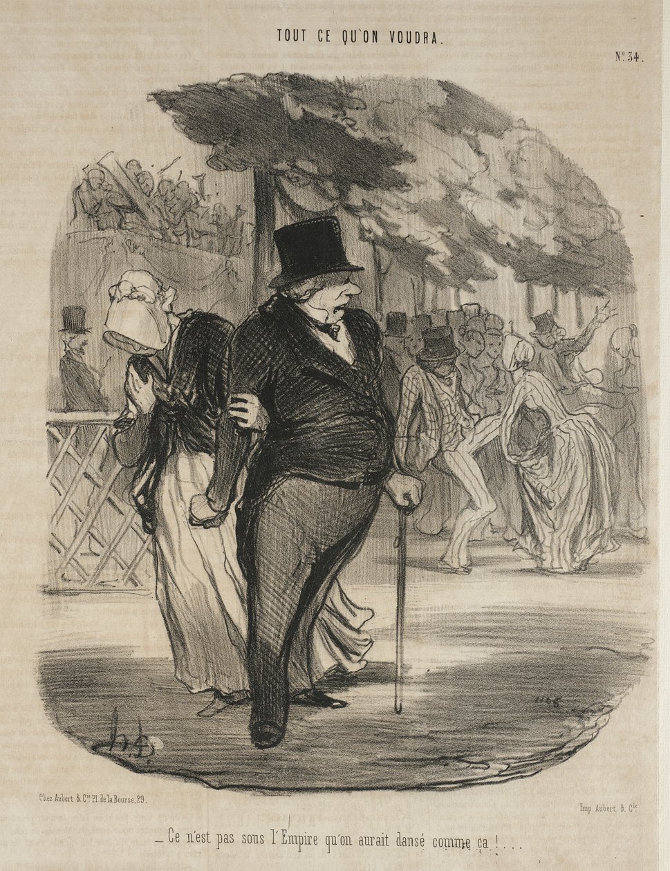 Under kejsardömet skulle man inte ha dansat så här! ... av Honoré Daumier