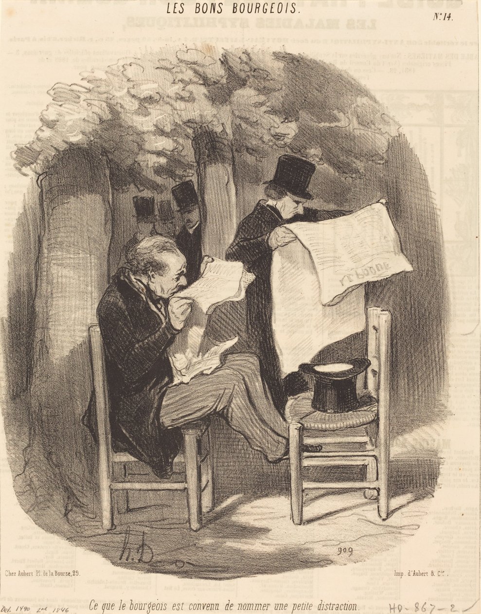 Det som borgaren har kommit överens om att kalla en... distraktion av Honoré Daumier
