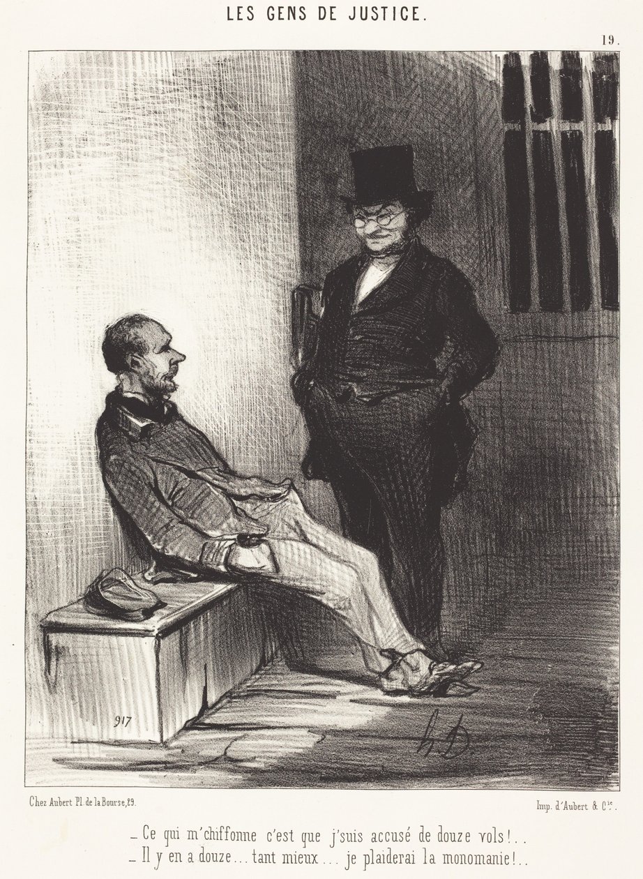 Det som stör mig är... tolv band!... av Honoré Daumier
