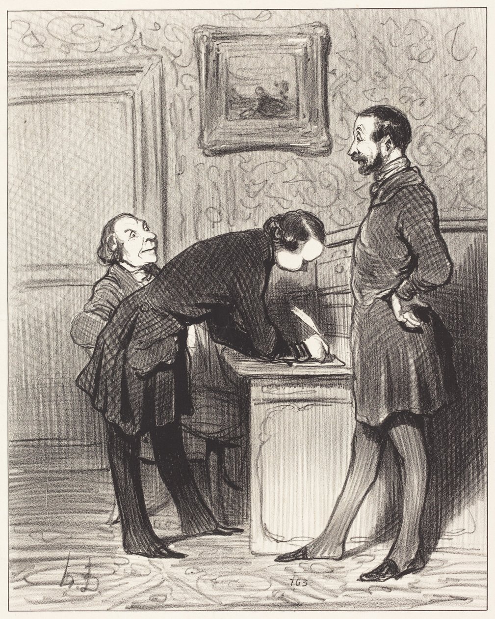 Det är just för att han är er vän... av Honoré Daumier