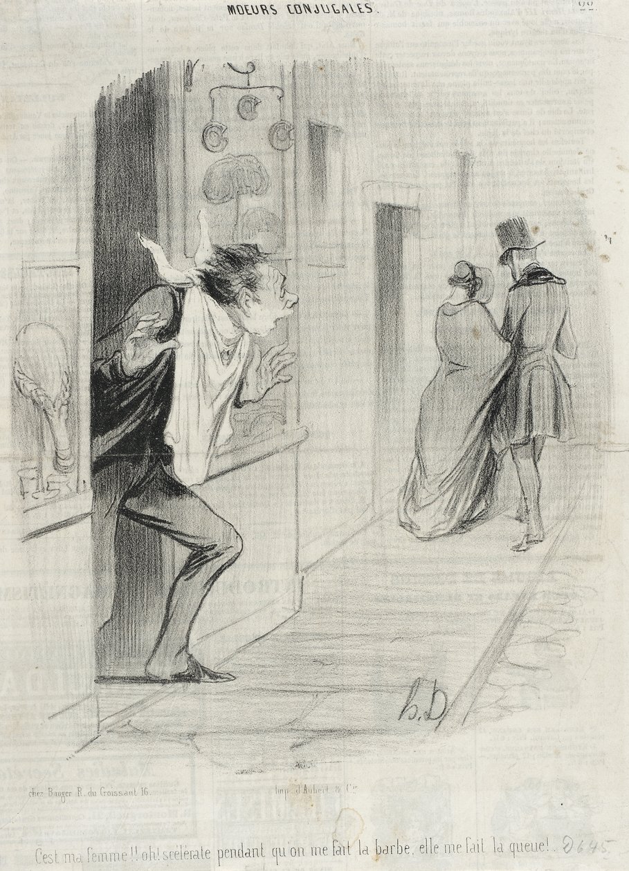 Det är min hustru!!... av Honoré Daumier