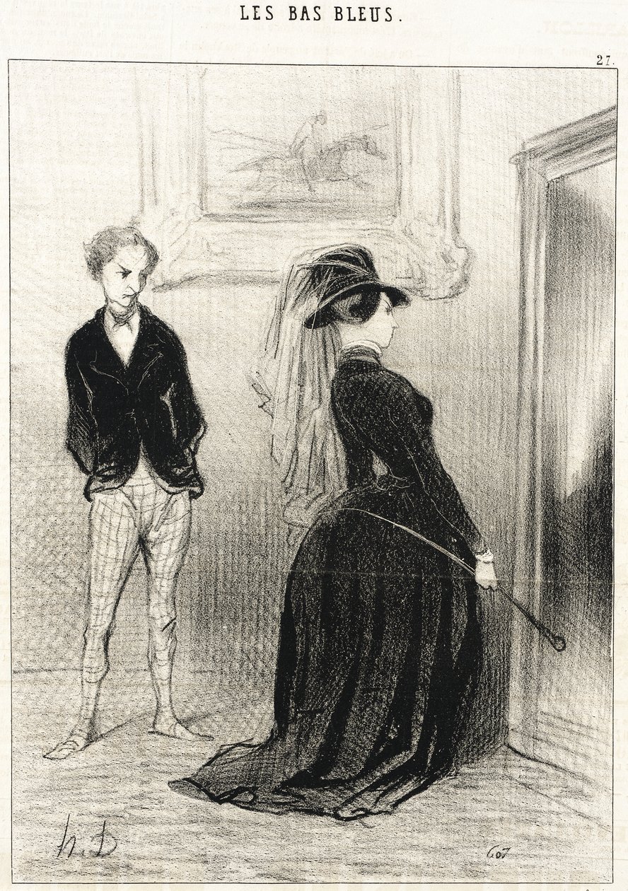 Det är märkligt, jag får inga fler idéer nu... av Honoré Daumier