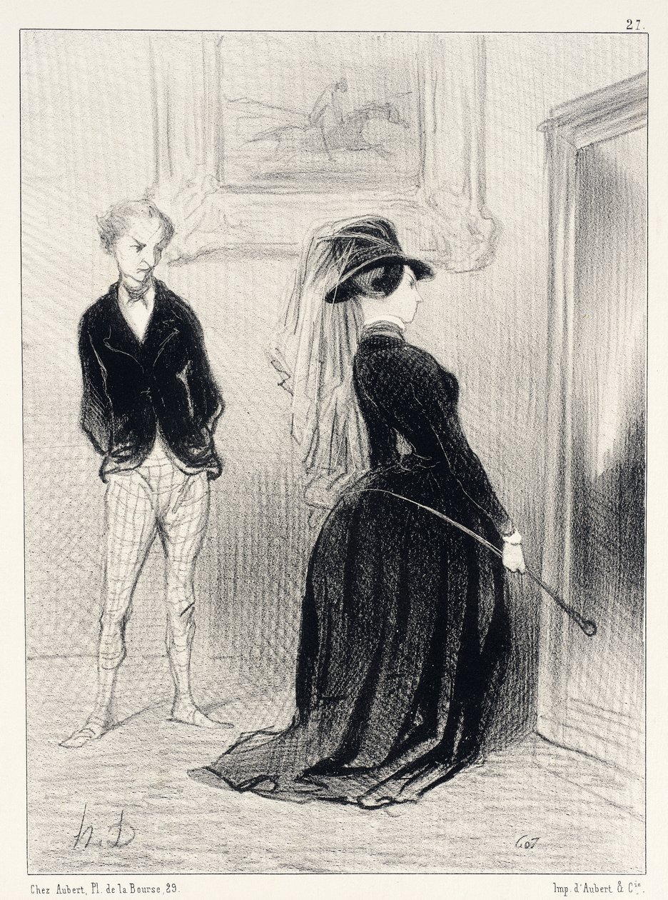 Det är märkligt... nu kommer jag inte på några idéer längre... av Honoré Daumier