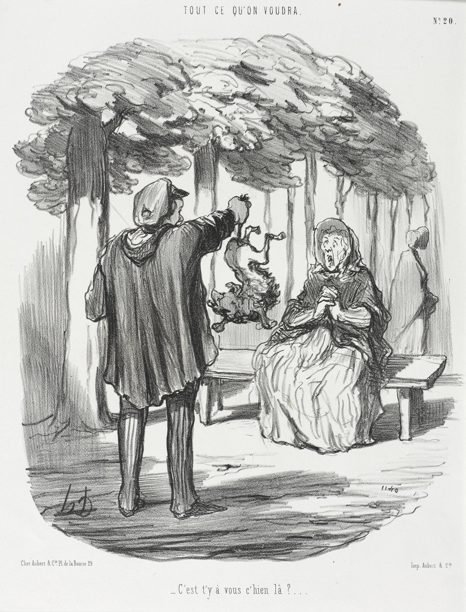 Är den där hunden er? av Honoré Daumier
