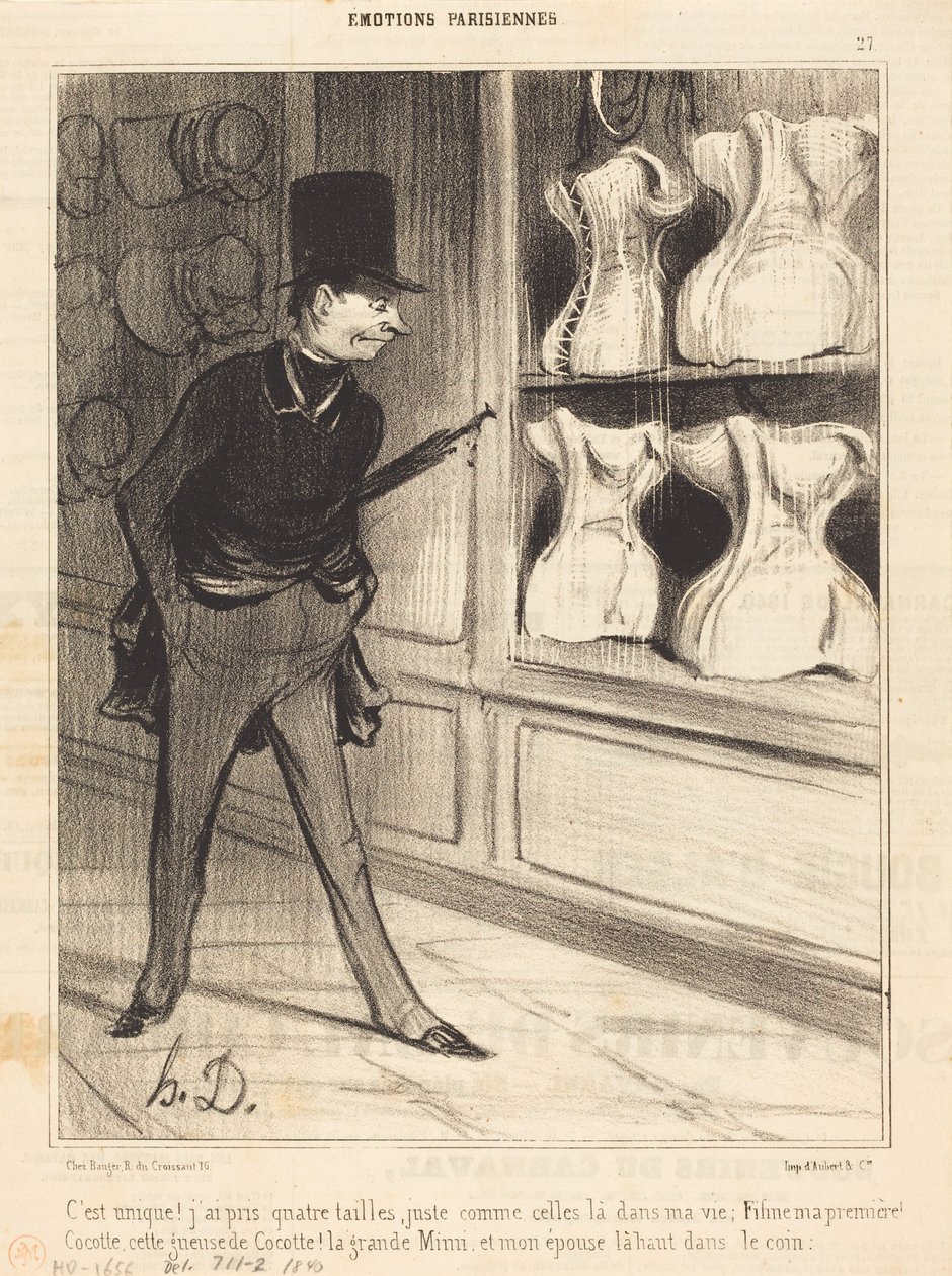 Det är unikt! Jag tog fyra storlekar... av Honoré Daumier