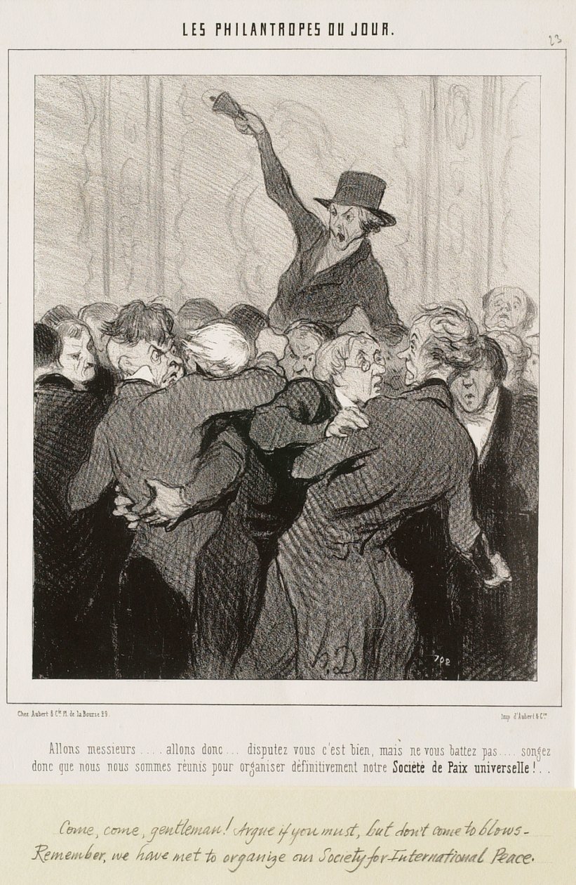 Kom igen, mina herrar... Gräla, det är bra av Honoré Daumier