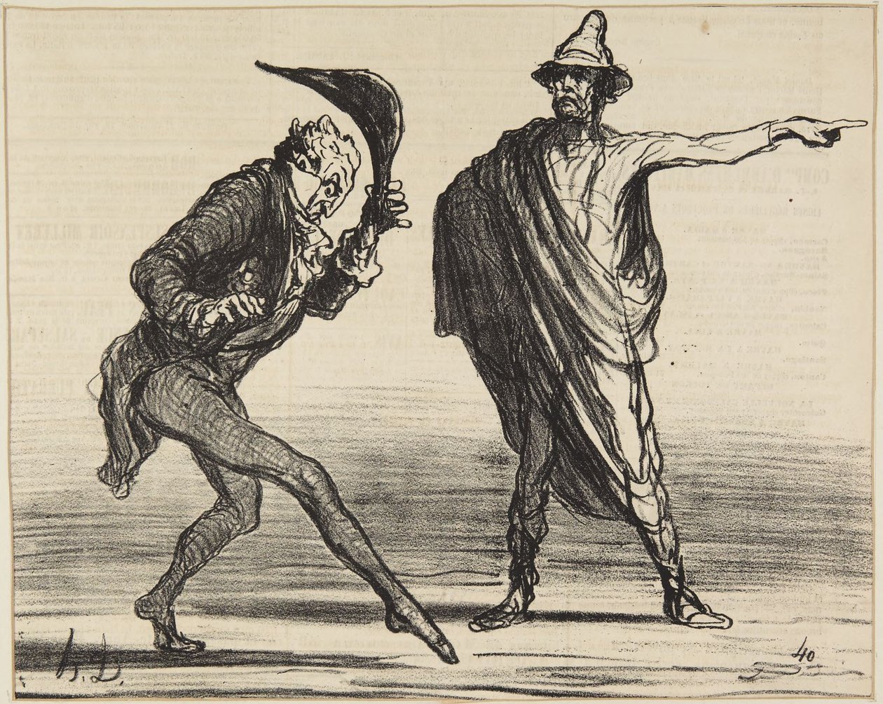 ”Hur förhållandena för närvarande är i Toscana...” av Honoré Daumier