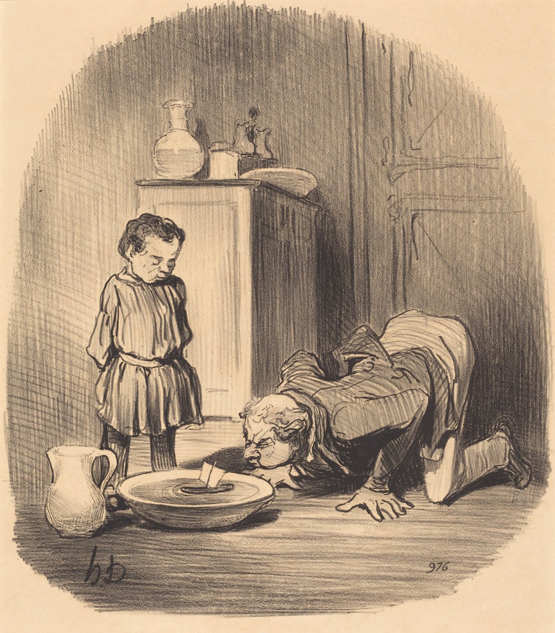 Hur man ger... smak för sjöfart av Honoré Daumier
