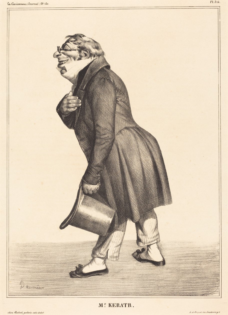 Greve de Kératry av Honoré Daumier