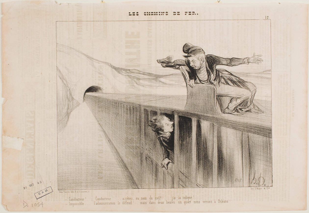Konduktör! Konduktör! av Honoré Daumier
