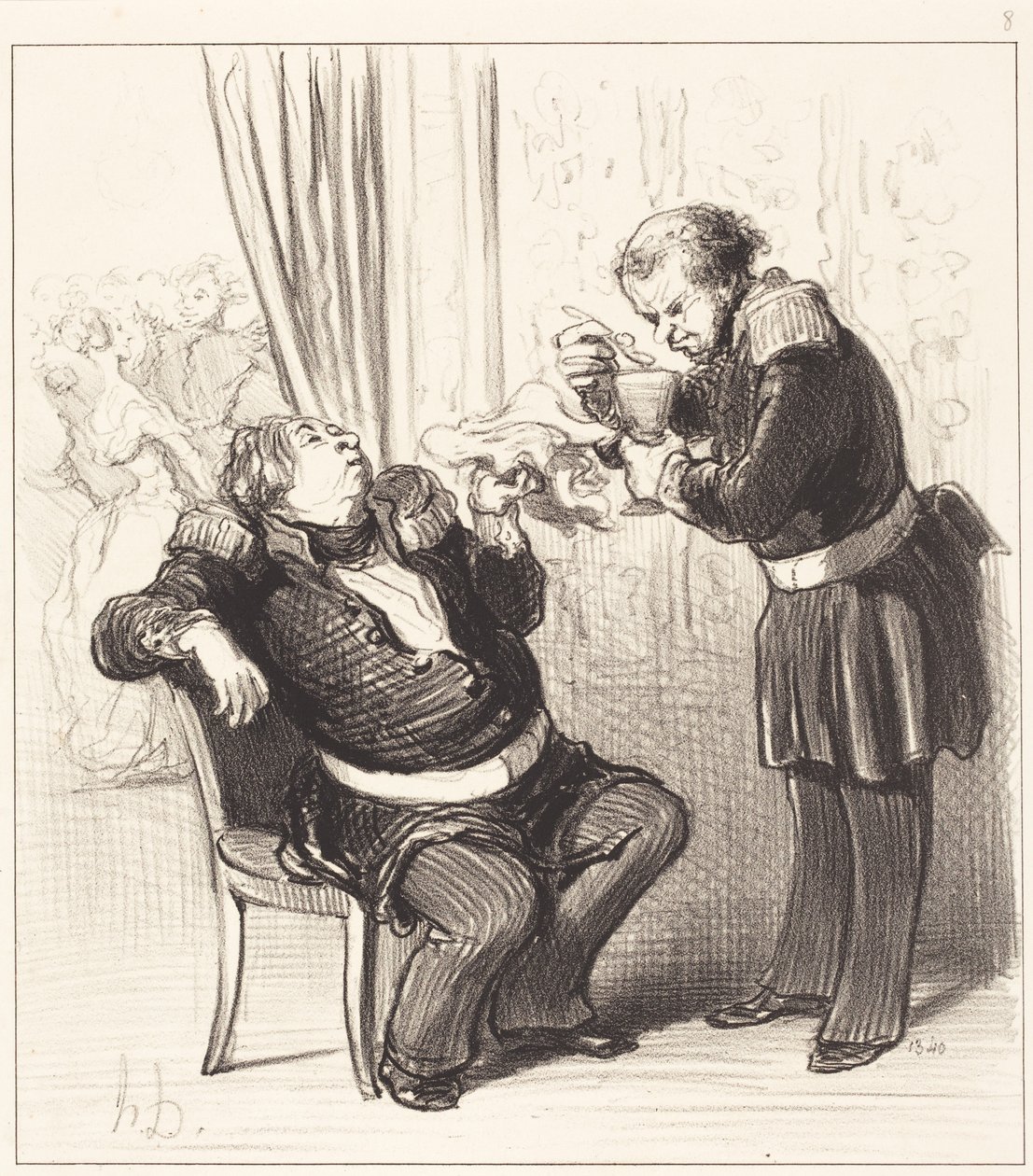 Vi har definitivt för roligt, Guillochard!... av Honoré Daumier