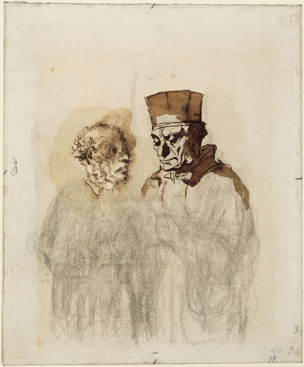 Advokaten och hans klient av Honoré Daumier