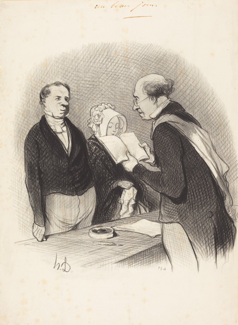 I närvaro av borgmästaren av Honoré Daumier