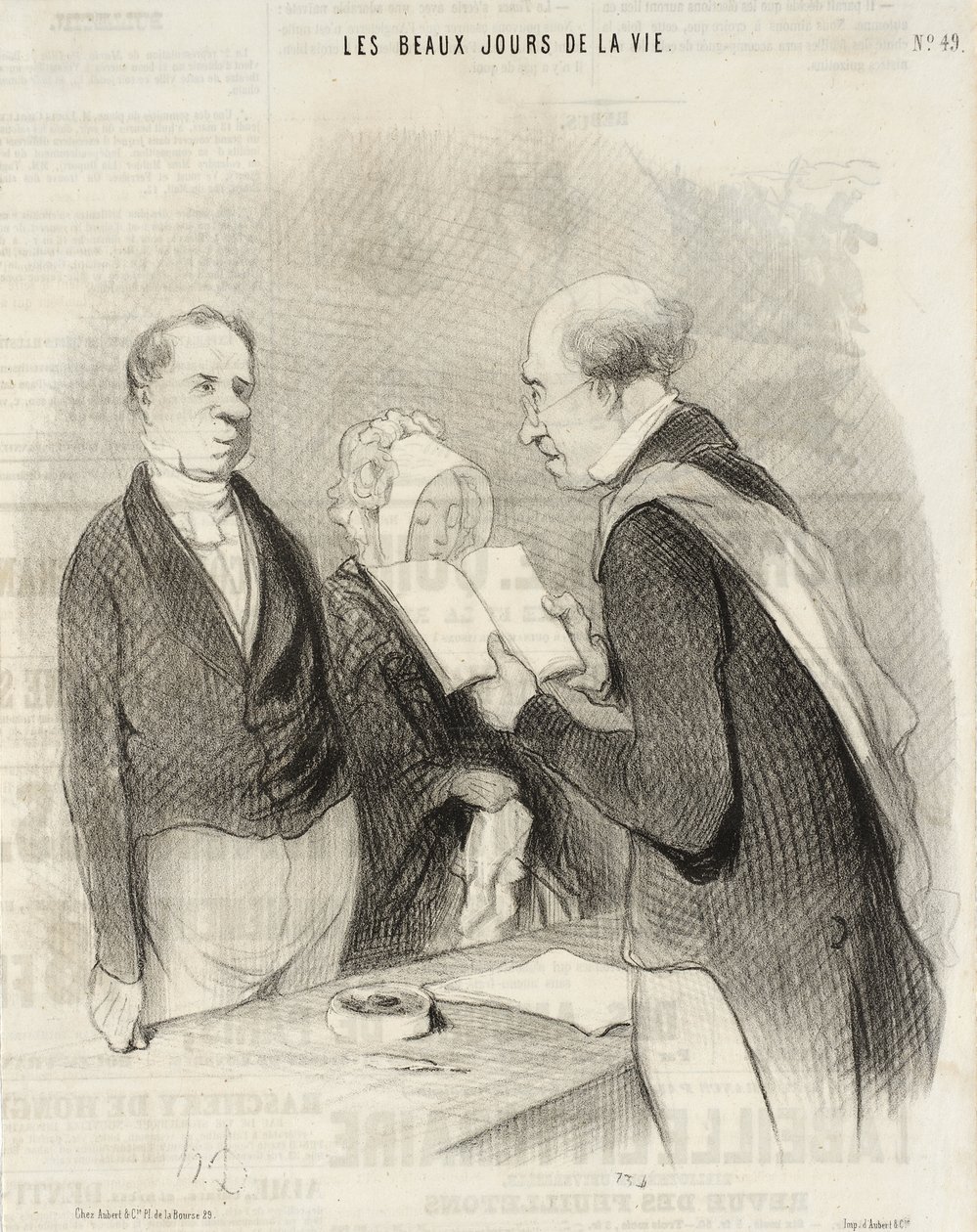 Inför borgmästaren av Honoré Daumier
