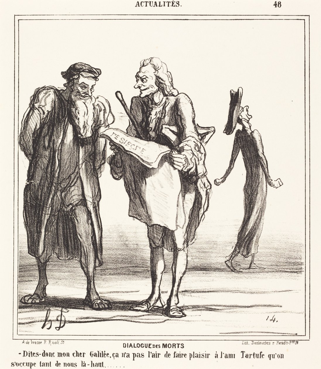 De dödas dialog av Honoré Daumier