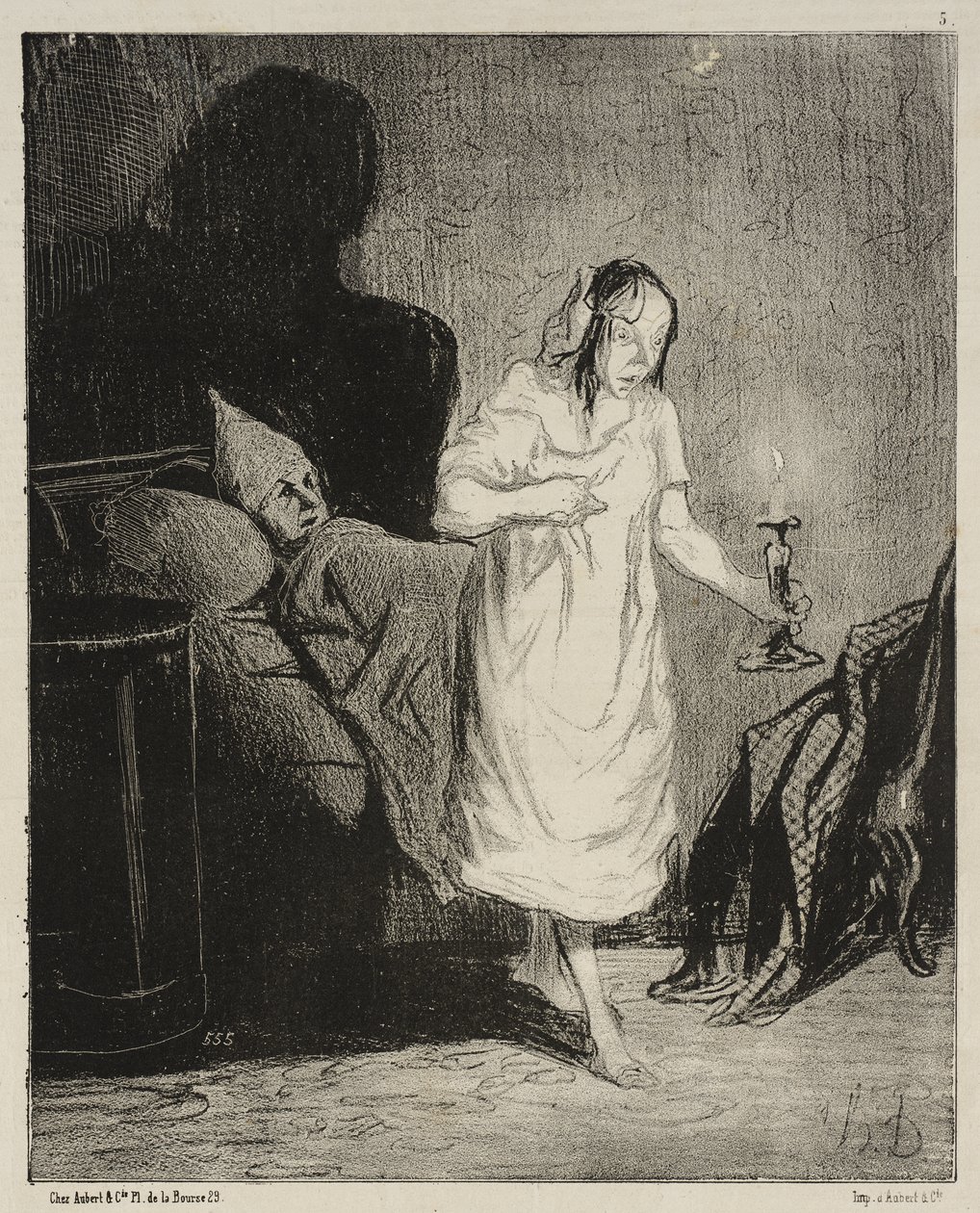 Säg, Bichette ... vad tänker du på ... av Honoré Daumier