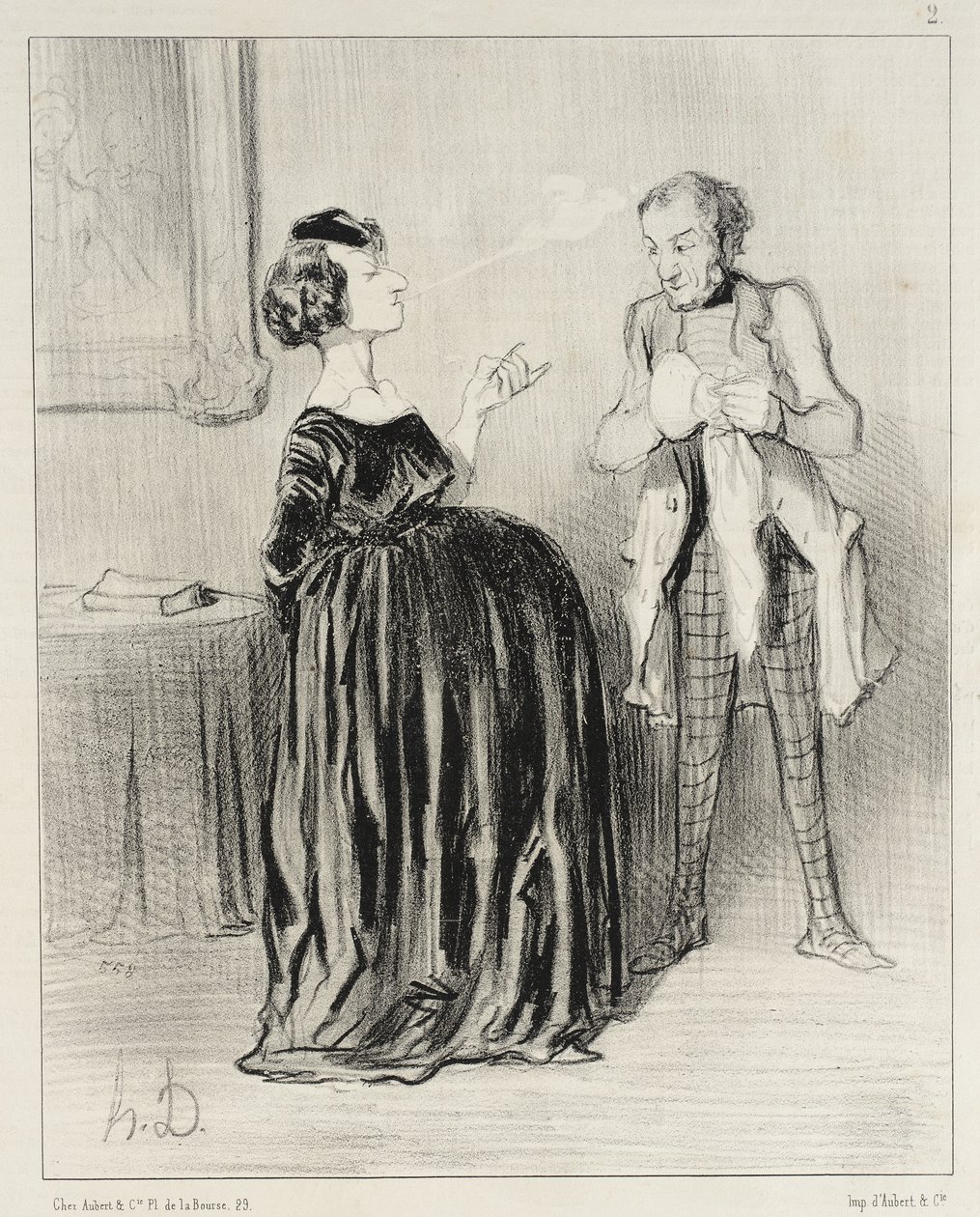Hör du... min man... jag har verkligen lust att kalla mitt drama... av Honoré Daumier