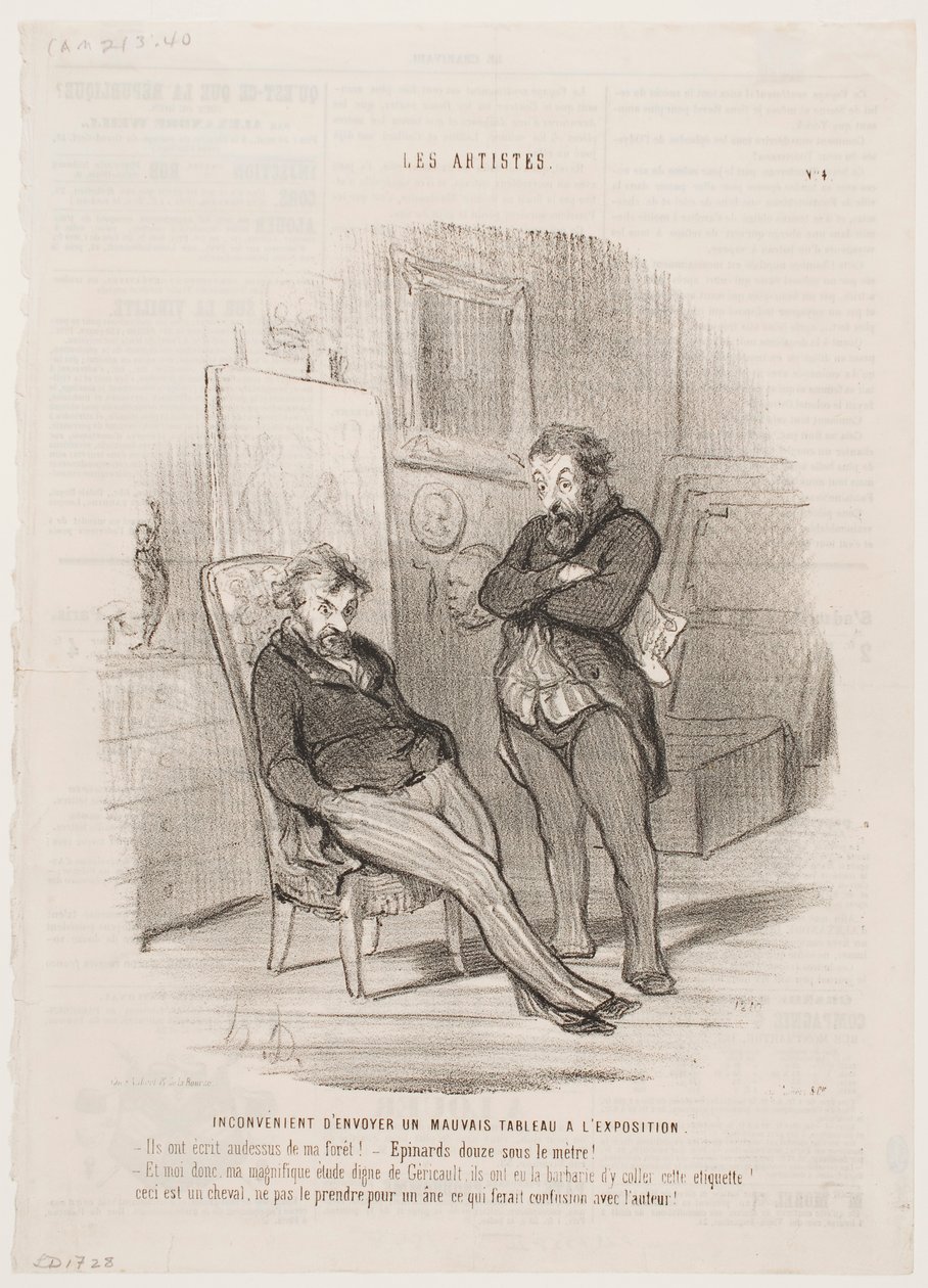 Nackdelen med att skicka en dålig målning till utställningen av Honoré Daumier
