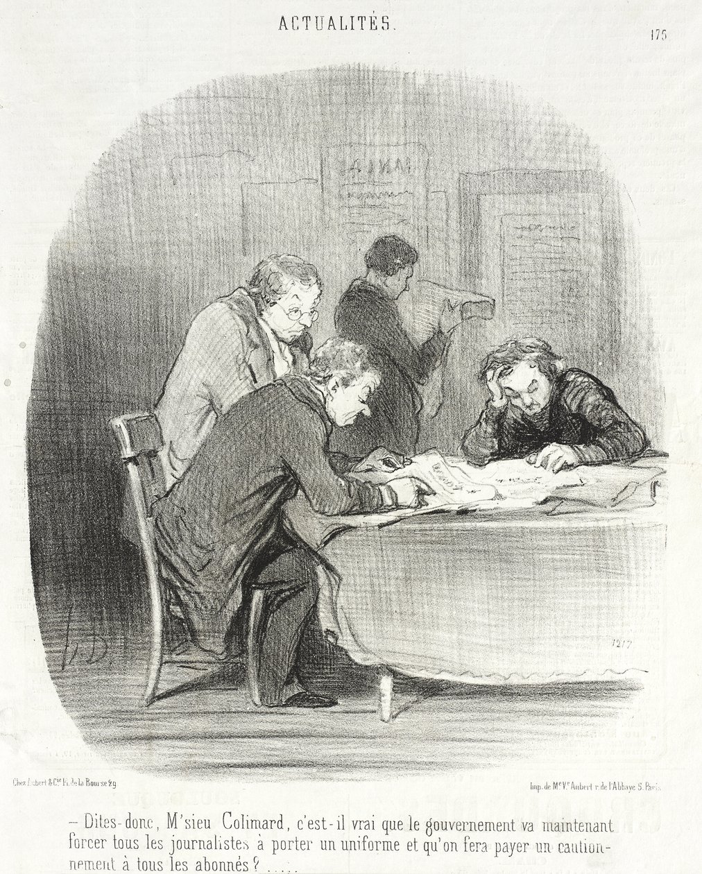 Säg mig, herr Colimard... av Honoré Daumier