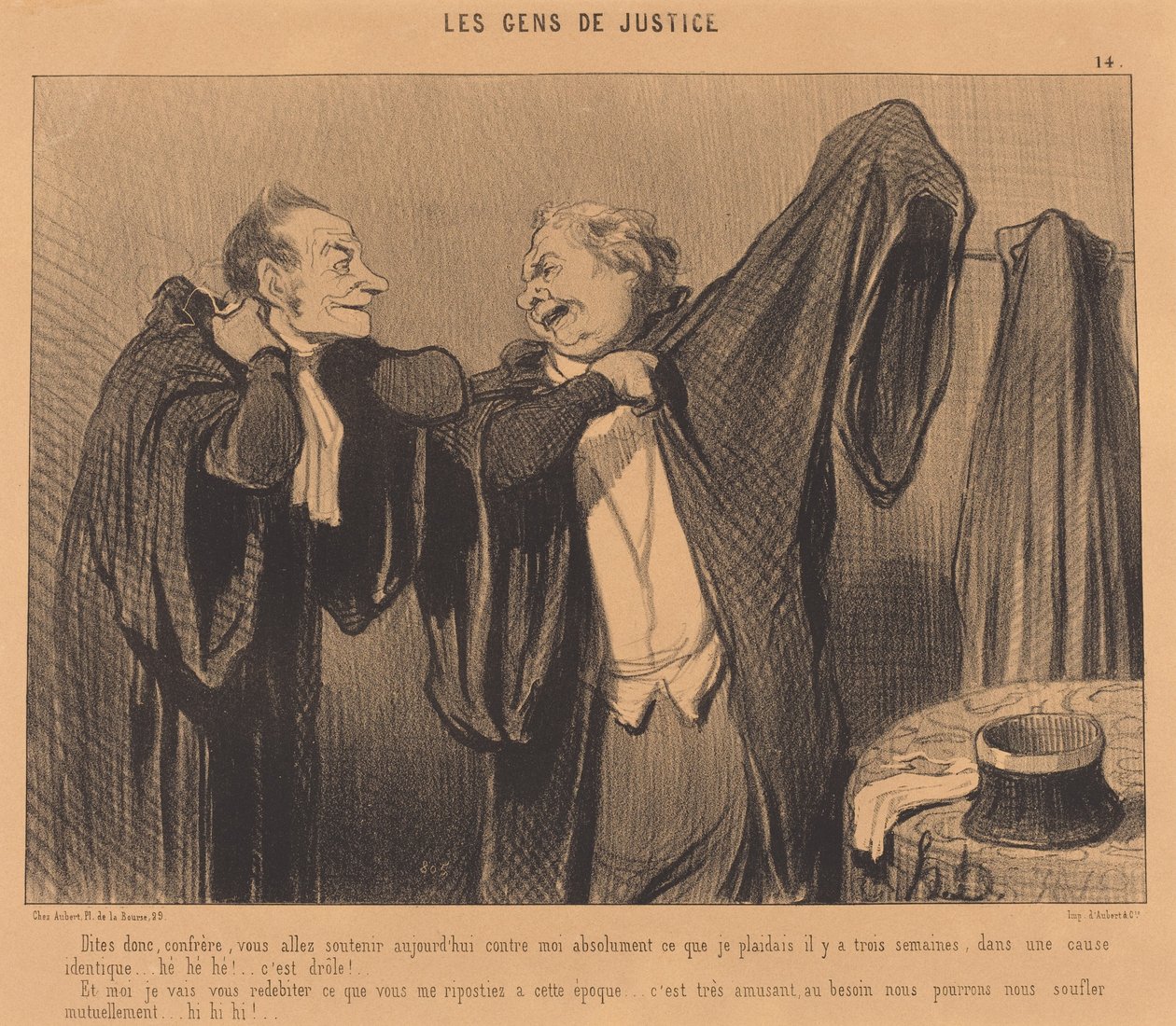 Sagen Sie mal, Kollege, Sie werden unterstützen... av Honoré Daumier
