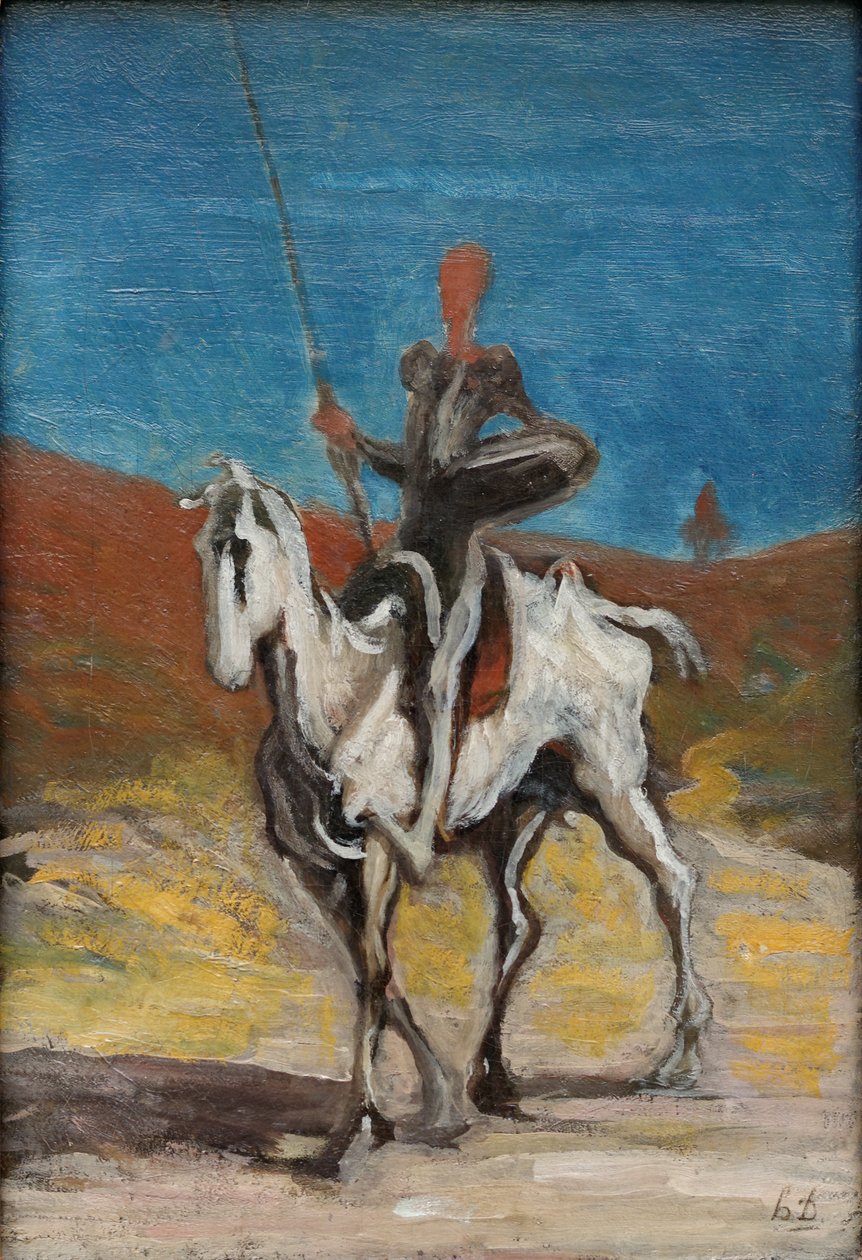 Don Quijote och Sancho Panza av Honoré Daumier
