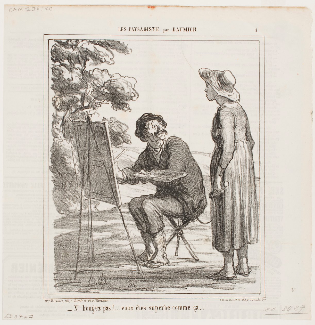 Rör dig inte... du är fantastisk precis som du är... av Honoré Daumier