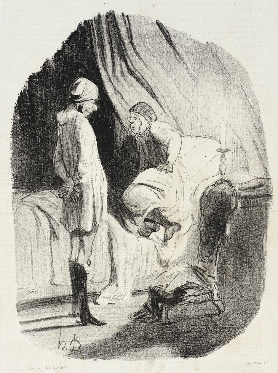 "Nå, min Didine, har vi dansat nog?..." av Honoré Daumier