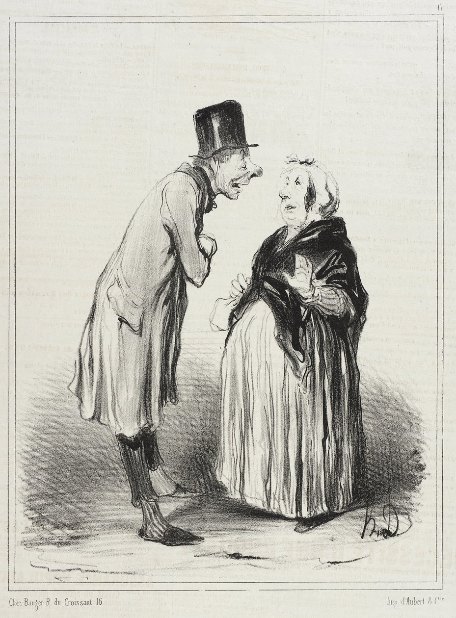 Javisst! Det är som jag säger er, den lilla flickan... av Honoré Daumier