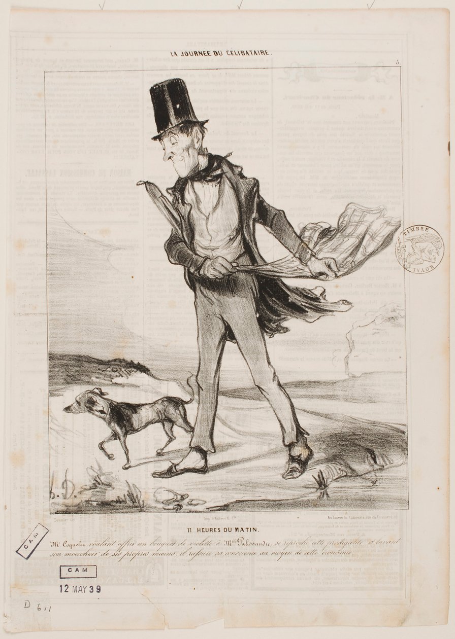 Klockan elva på morgonen av Honoré Daumier
