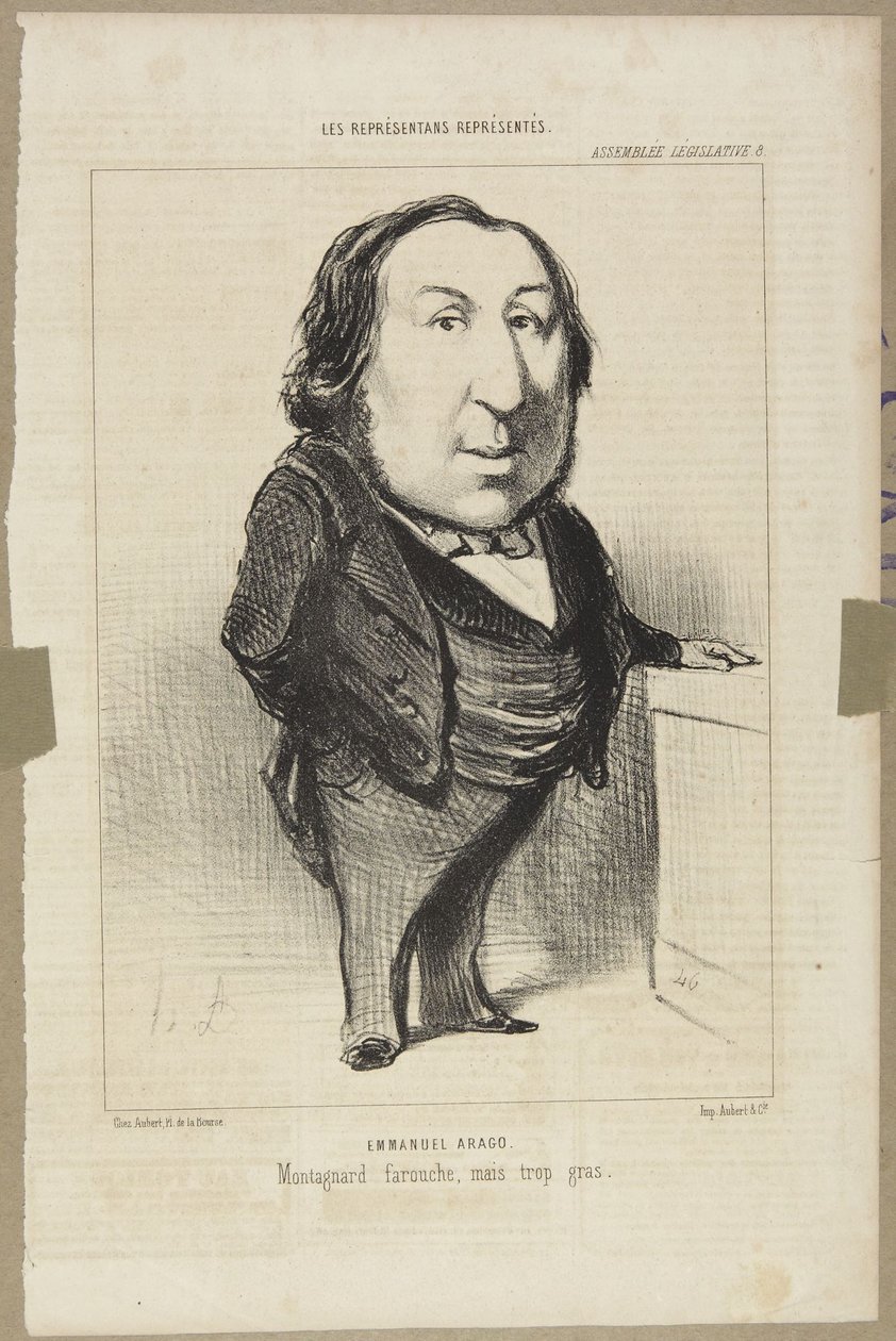 Emmanuel Arago av Honoré Daumier