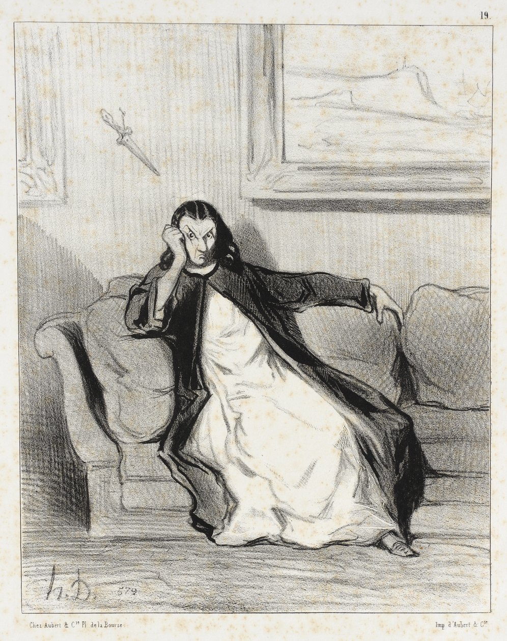 Helvete och fördömelse!... utbuad!... av Honoré Daumier