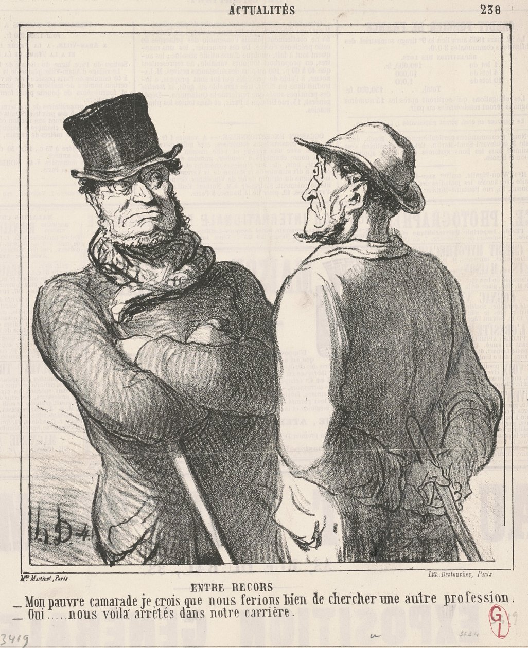 Mellan minnen av Honoré Daumier