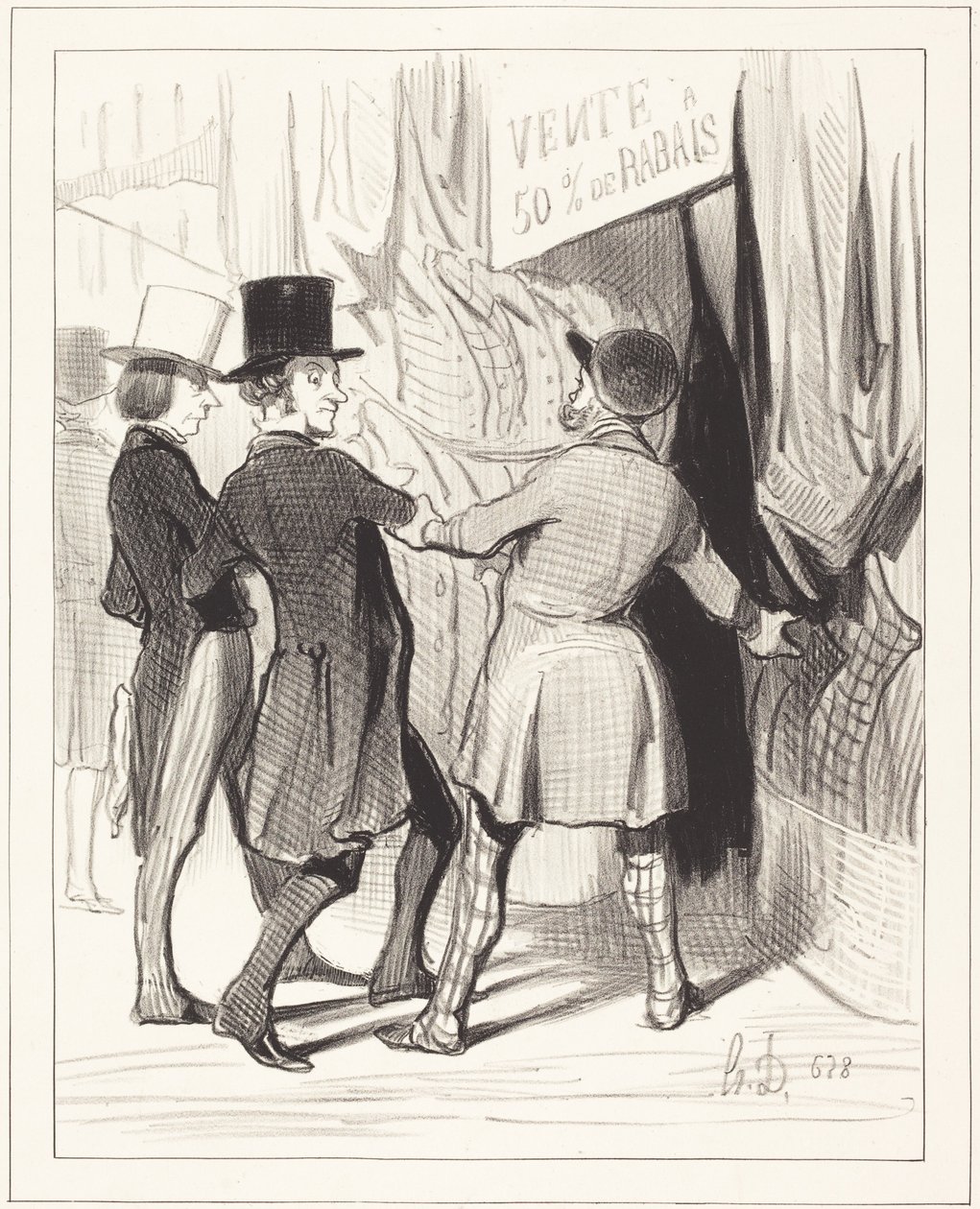 Anmäl herrar... här är några magnifika... av Honoré Daumier