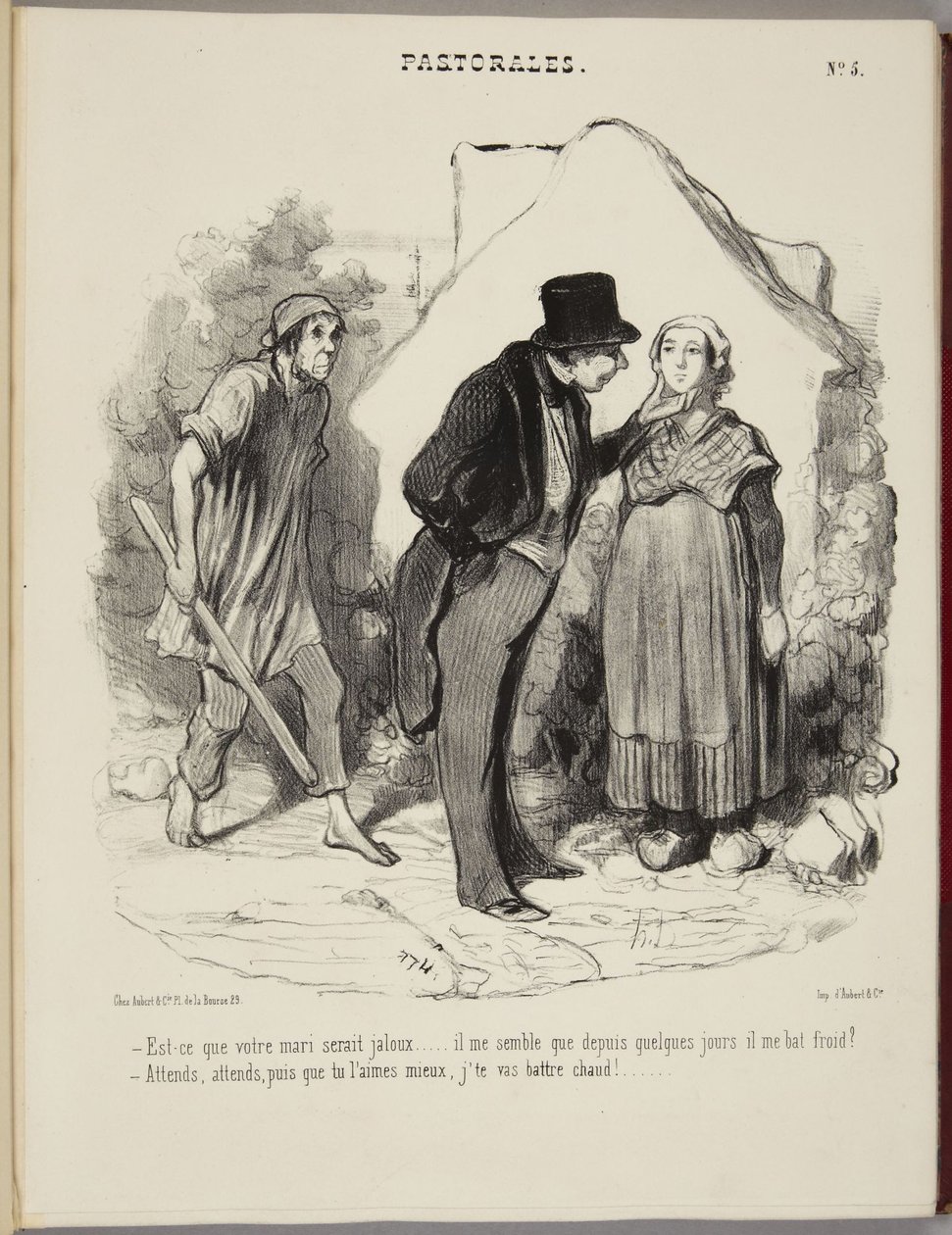 Skulle er make bli svartsjuk... av Honoré Daumier