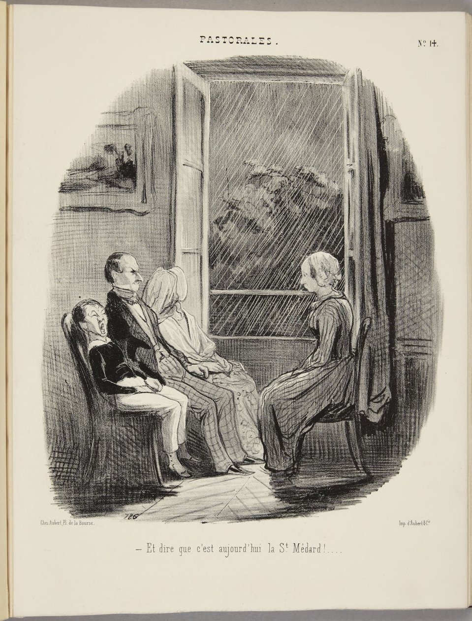 Och tänk att det är Sankt Medards dag i dag! av Honoré Daumier
