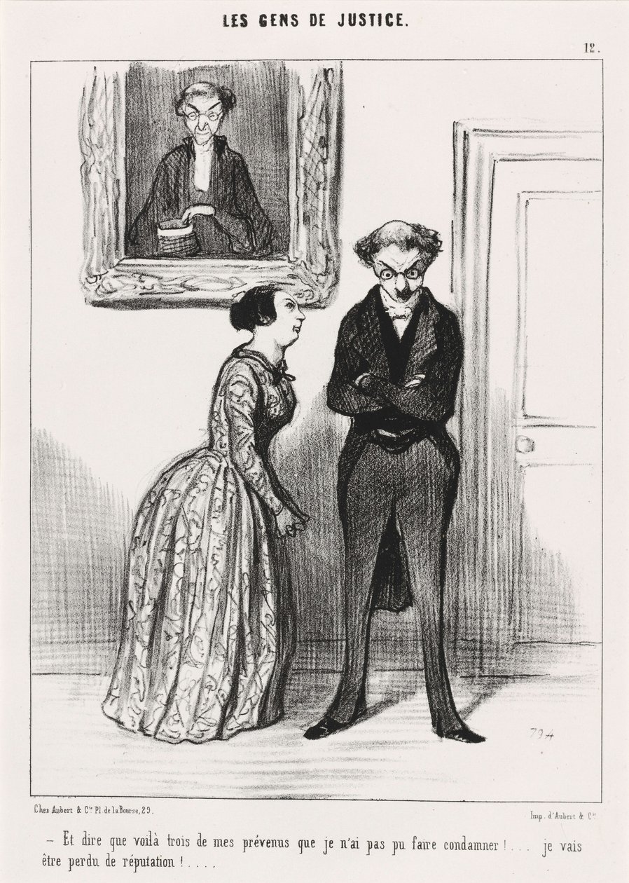 Och att tänka sig att det finns tre ... varnade som jag inte kunde få dömda!... av Honoré Daumier