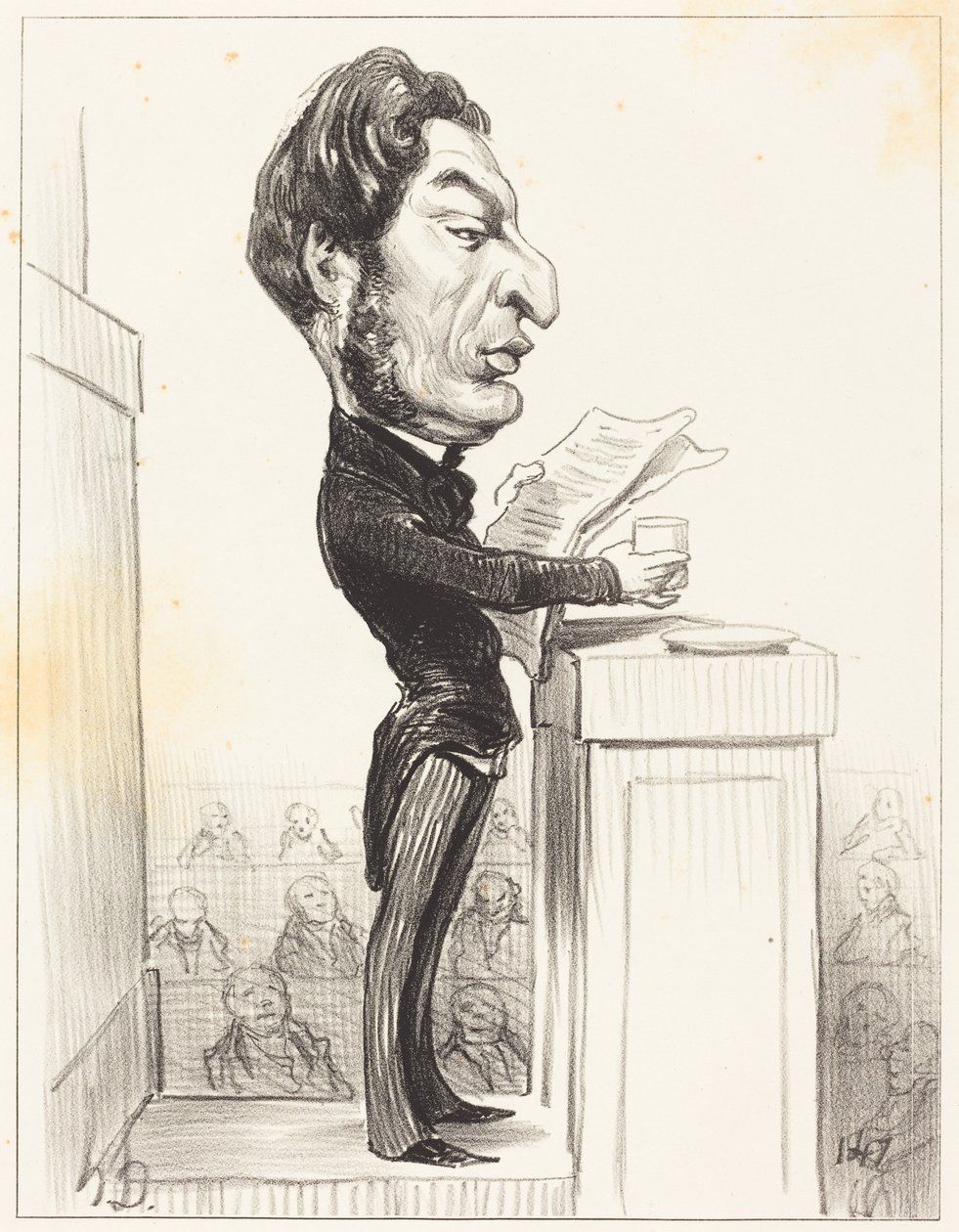 Eugène Rouher av Honoré Daumier