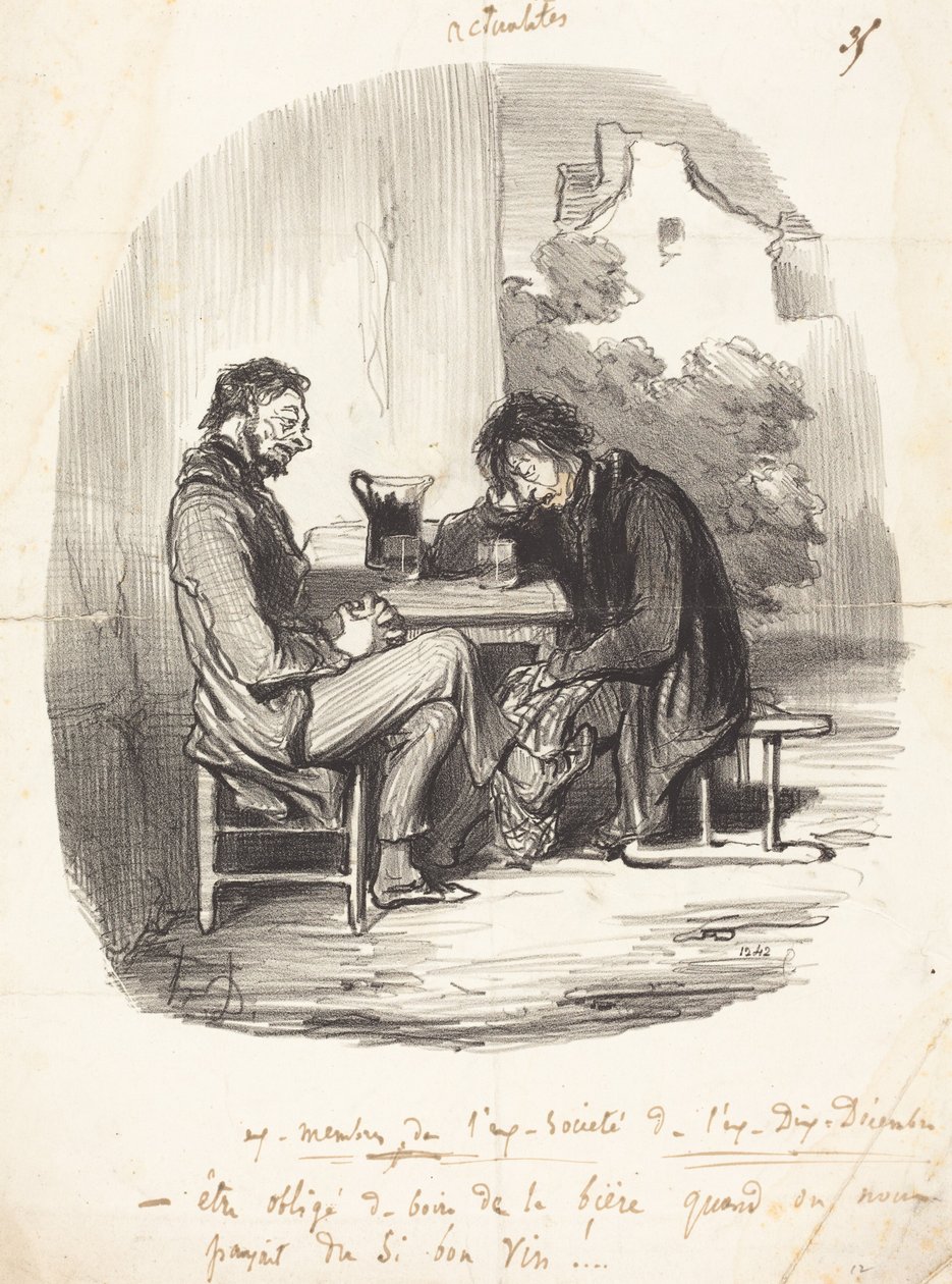Före detta medlemmar av före detta Sällskapet för den före detta Tionde december av Honoré Daumier