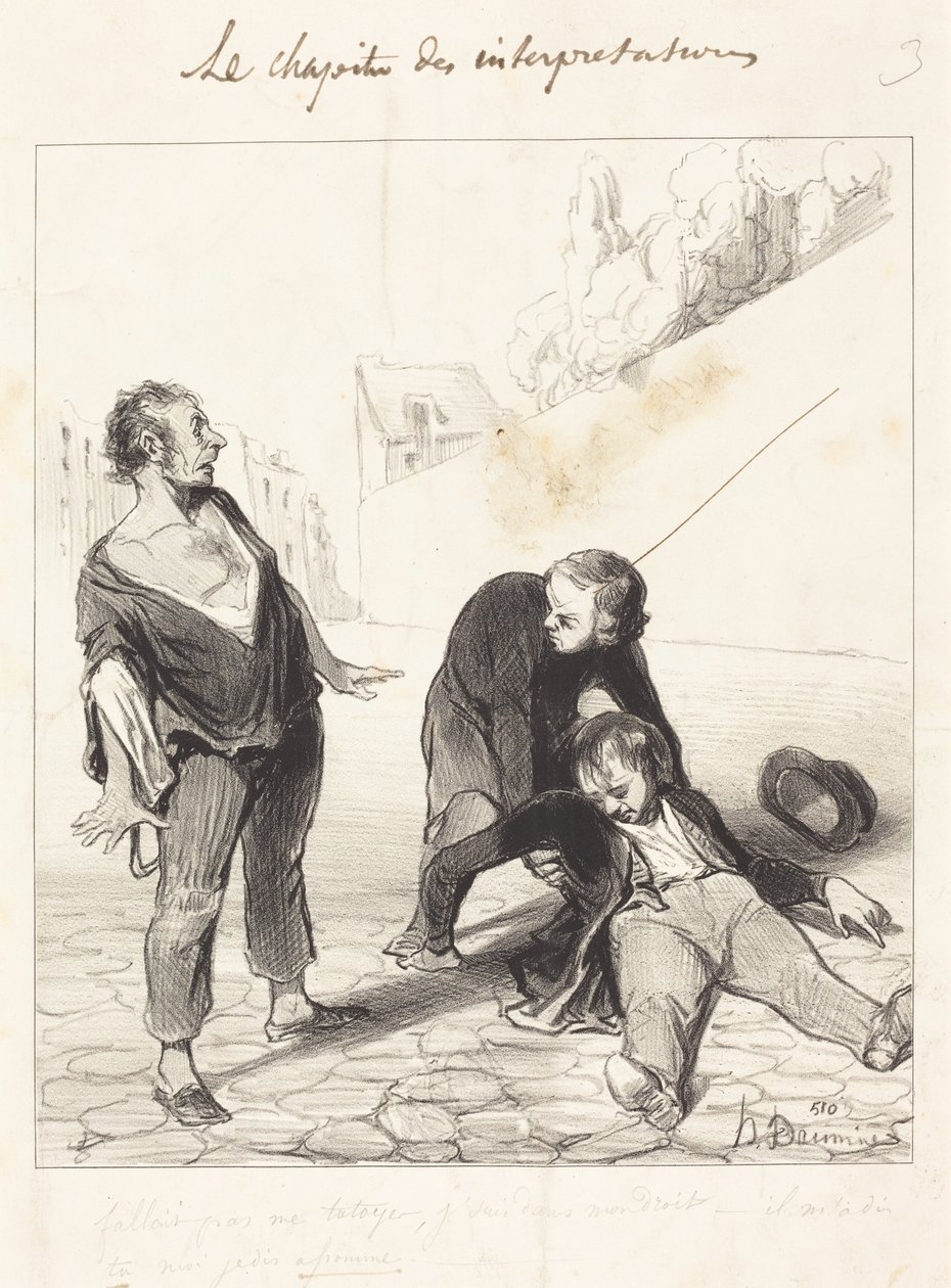 Du skulle inte ha duat mig, jag är i... av Honoré Daumier