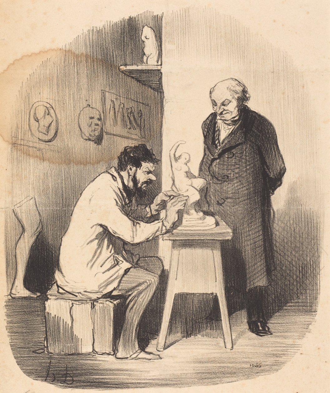 En dag måste jag låta er göra... av Honoré Daumier