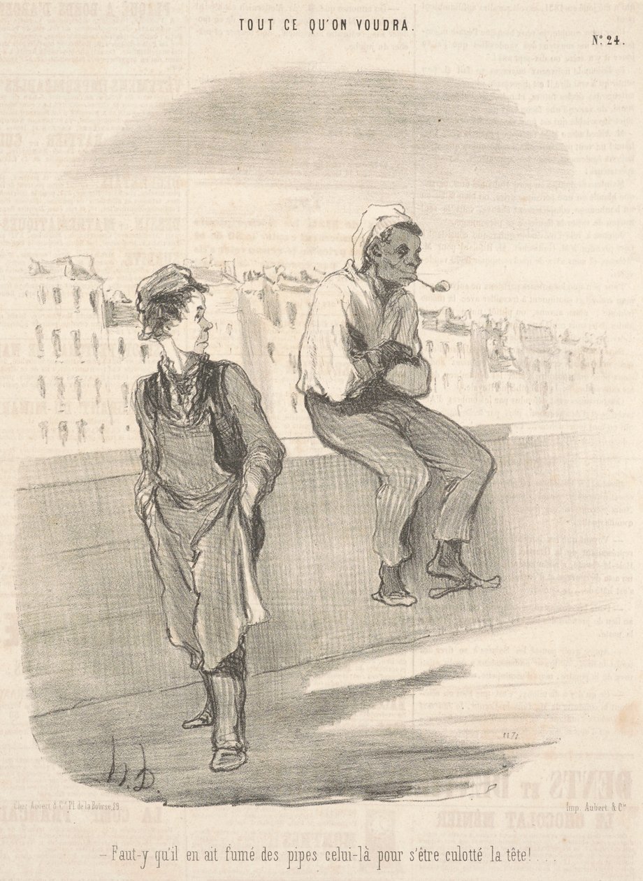Han måste ha rökt pipor den där av Honoré Daumier