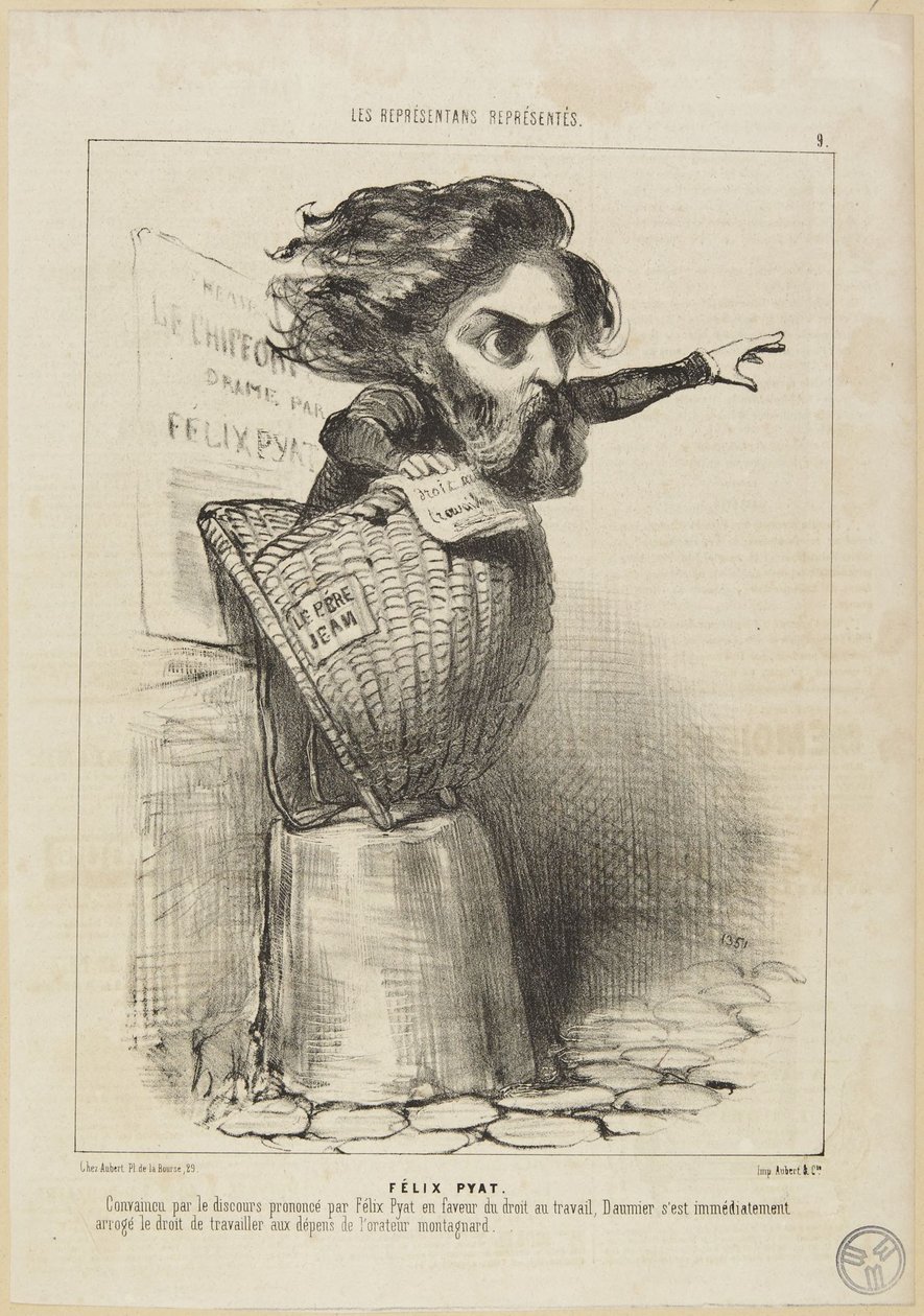 “Félix Pyat” av Honoré Daumier
