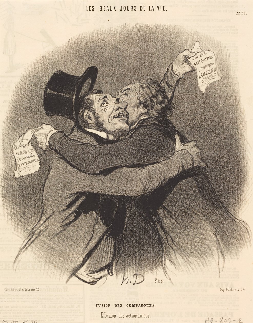 Bolagens sammanslagning av Honoré Daumier