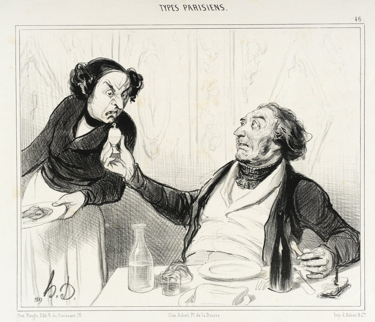 Servitör, vad är det här?... av Honoré Daumier
