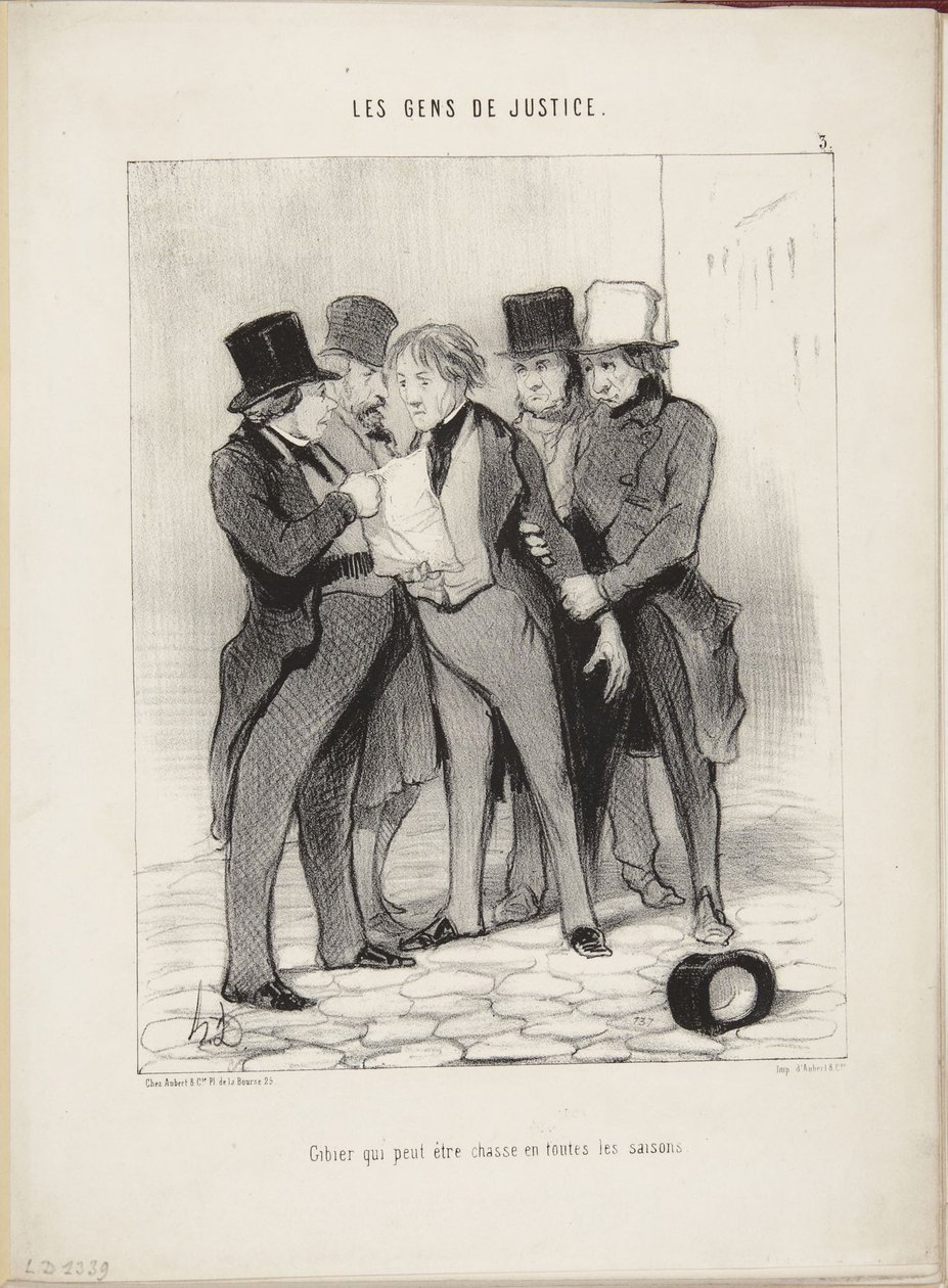 Vilt som kan jagas under alla årstider av Honoré Daumier