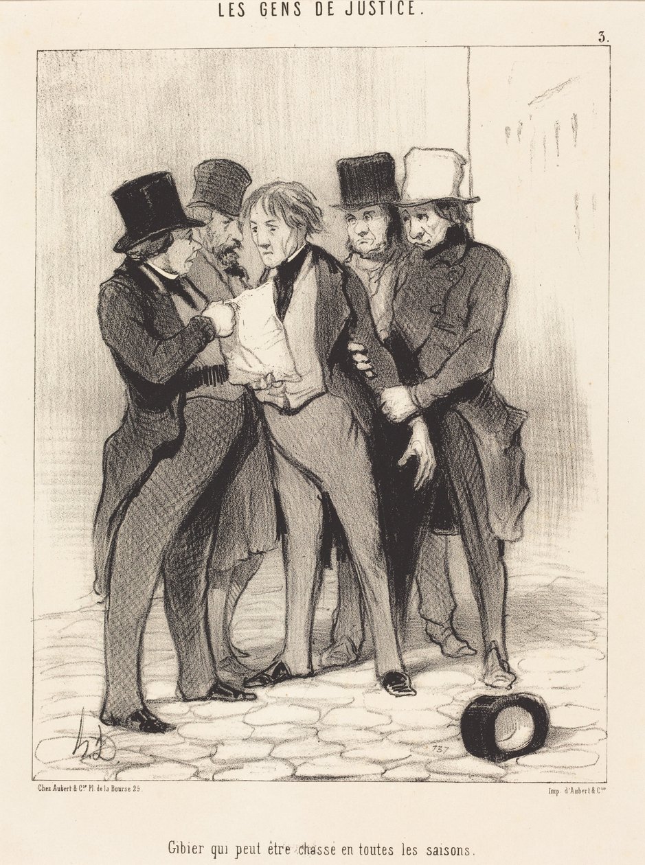 Vilt som får jagas under alla årstider av Honoré Daumier