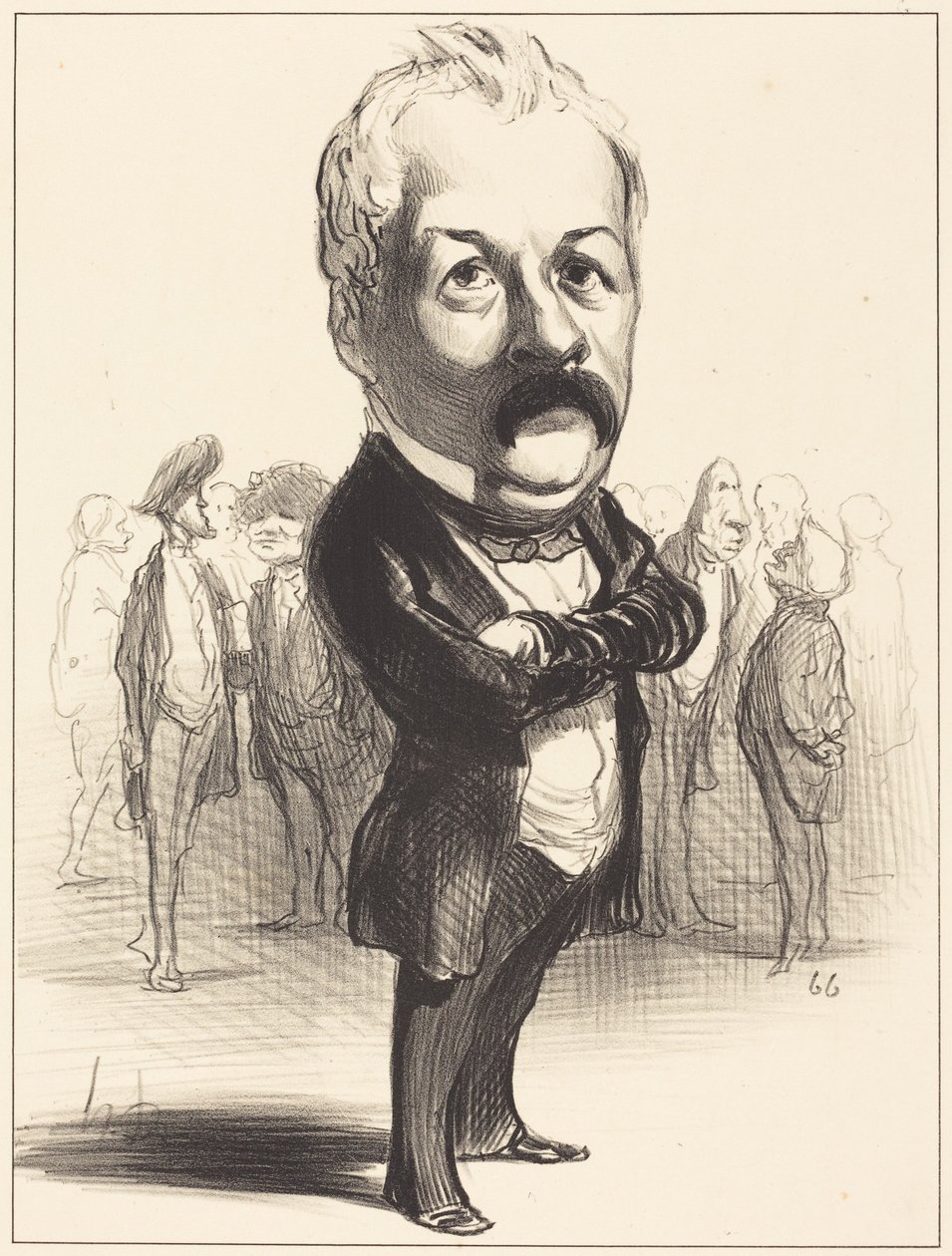 Gustave Sautayra av Honoré Daumier