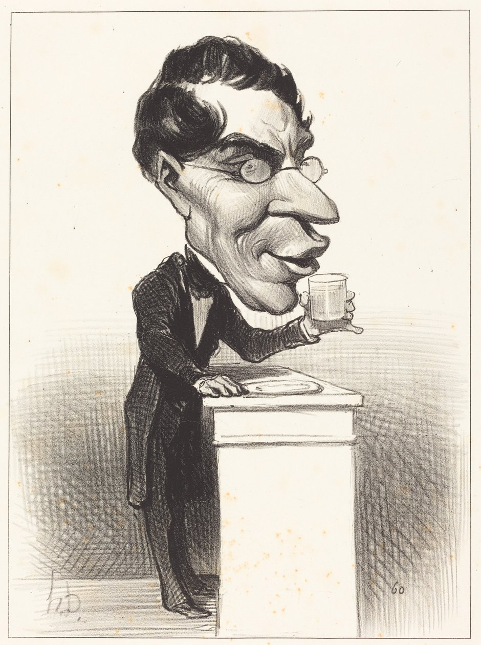 H.M. Augustin Corne av Honoré Daumier